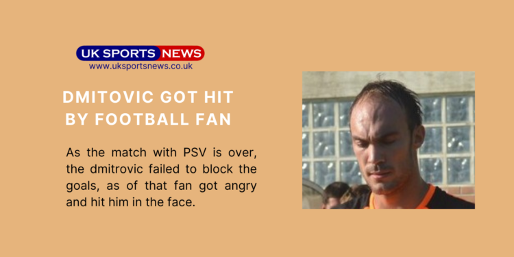 Dmitrovic got hit by football fan