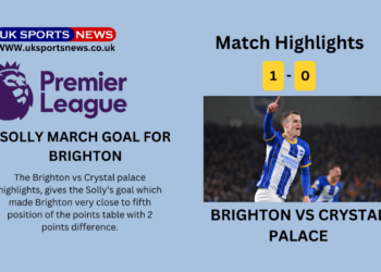 Brighton vs Crystal Palace Highlights: solly’s 1-0 goal makes Brighton stand in Premier League spots