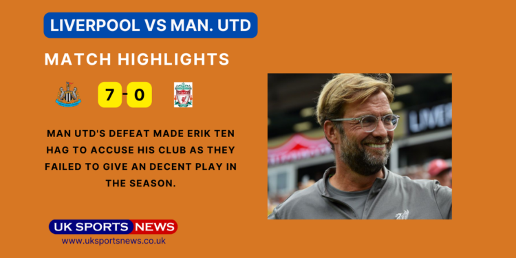 Liverpool vs Man. Utd Highlights: Man. Utd Big defeat in the hands of Liverpool