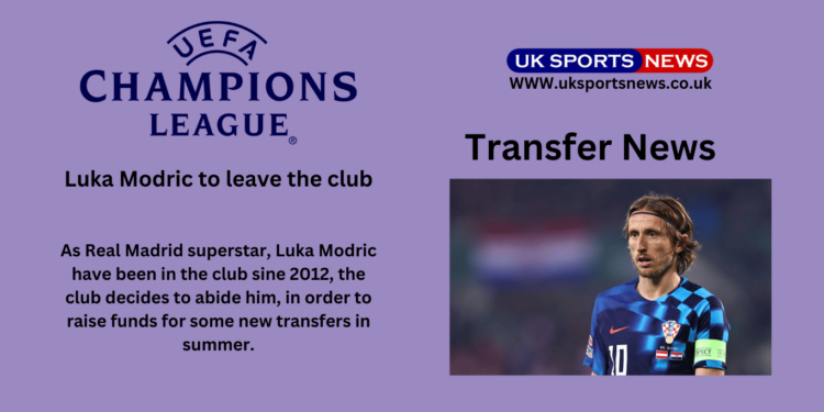 Luka Modric to leave Real Madrid