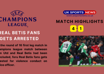 Real Betis fans gets arrested