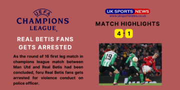 Real Betis fans gets arrested