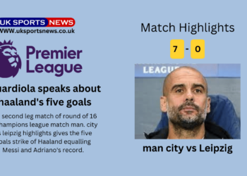Man. city vs Leipzig Highlights: Haaland’s 5 goals made victory as man city enters quater finals