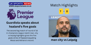 Man. city vs Leipzig Highlights: Haaland’s 5 goals made victory as man city enters quater finals