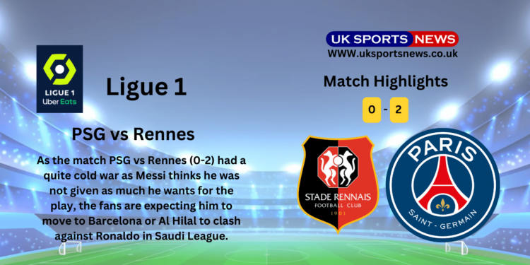 PSG vs Rennes 0-2