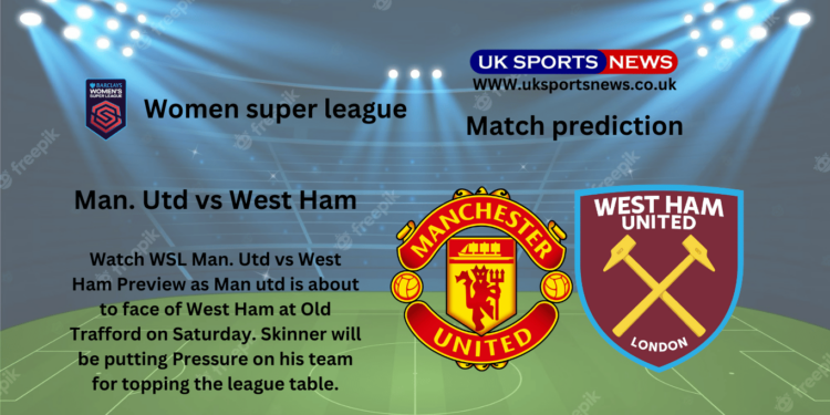 WSL Man. utd vs West Ham Preview