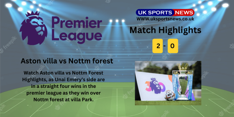 Aston villa vs Nottm forest Highlights