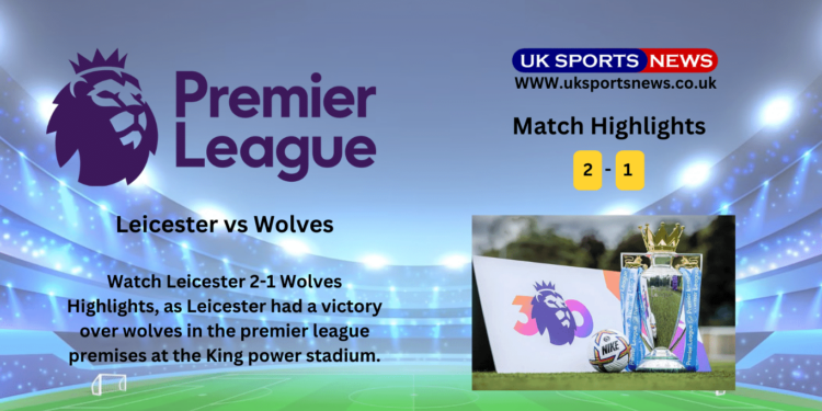 Leicester 2-1 Wolves Highlights