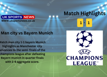 Man city 1-1 Bayern Munich highlights: Haaland scores victory goal reaching semifinals despited missing a penalty