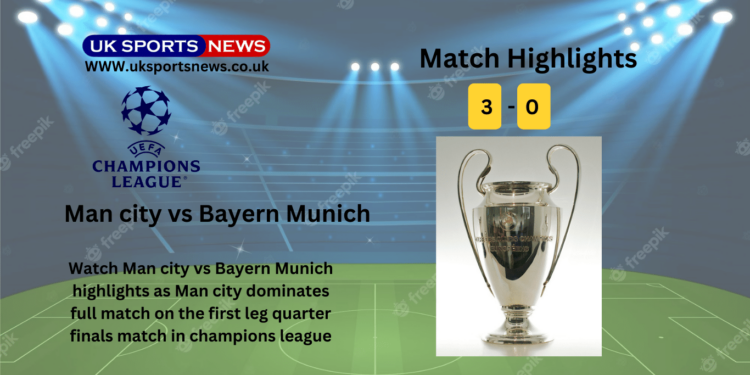 Man city vs Bayern Munich Highlights
