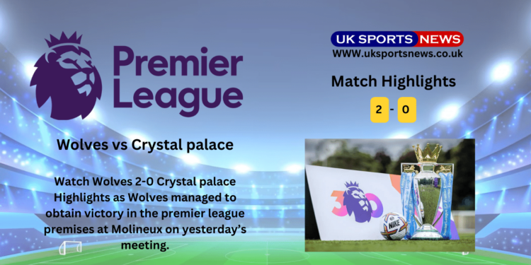 Wolves 2-0 Crystal palace Highlights
